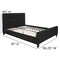 Flash Furniture Platform Bed, Tribeca, Full, Black HG-22-GG - alternate 5
